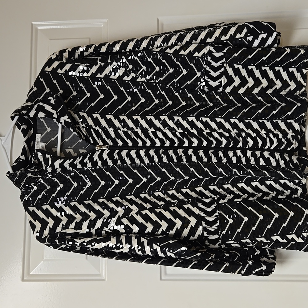 Black and White Chevron Jacket